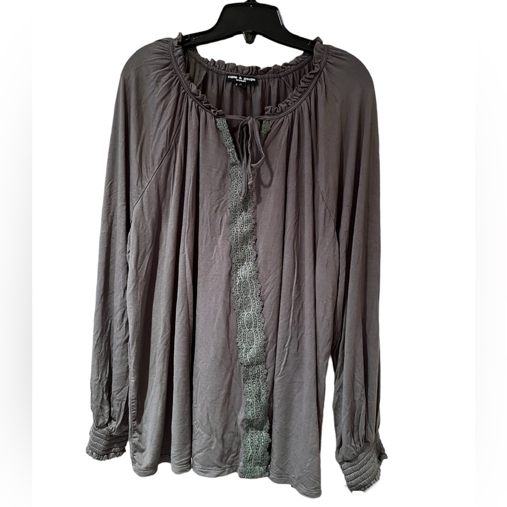 Cable & Gauge Top! Size 3X! Worn once!